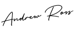 Handwritten signature of Andrew Ross, creator of Audifort, validating the 90-day guarantee and product research.
