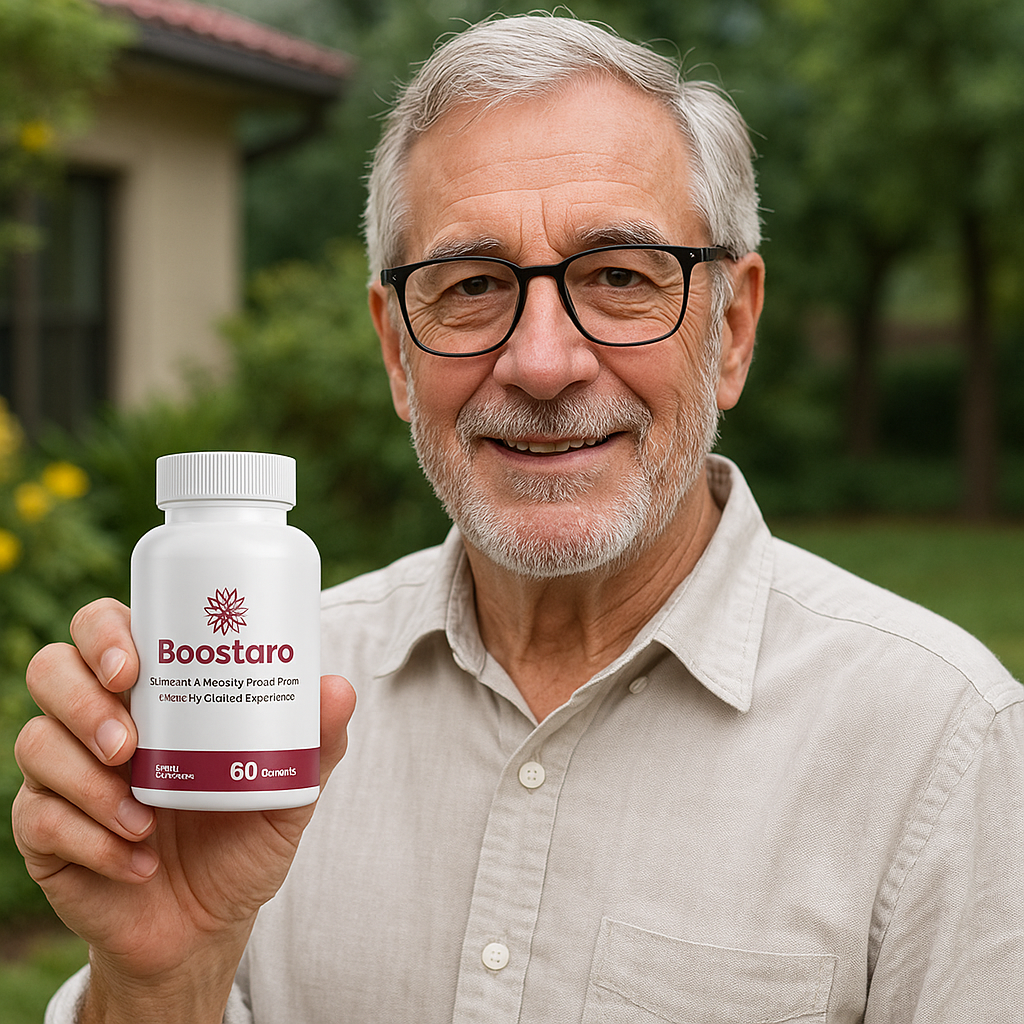 Photo of Charles, a satisfied customer sharing his positive testimonial after using Boostaro for healthy circulation.